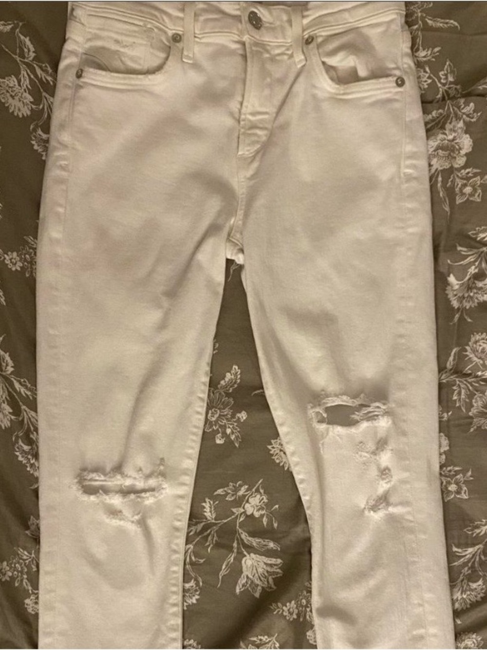 Agolde White Skinny Jeans